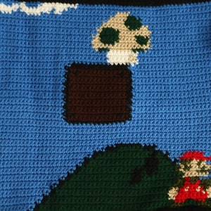 Super Mario Bros. Inspired Grafting Blanket Square Scene 17