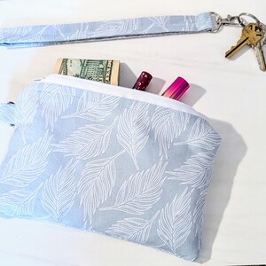 Bolso gris claro/cartera/bolsa de mano/bolsa de maquillaje/bolsa con cremallera/bolso de mano/cartera ligera