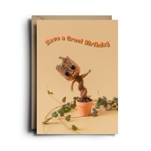Baby Groot Geburtstags-Happy Birthday-Karte für Marvel-Liebhaber Guardians of the Galaxy-Fan für ihn für sie für sie für alle geliebten