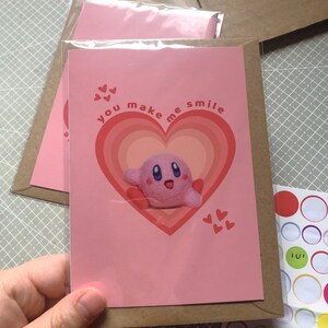 Kirby Card for Nintendo Kirby Lover Anniversary Best Friend Friendship ...