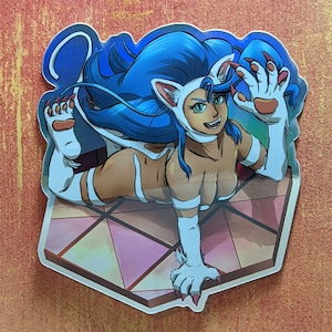 Felicia! Darkstalkers Large Holographic Sticker