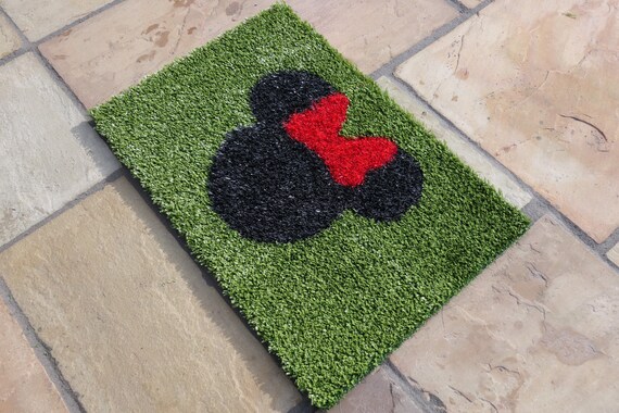 Floor Mats Artificial Grass Minnie Mouse Doormat Disney Home