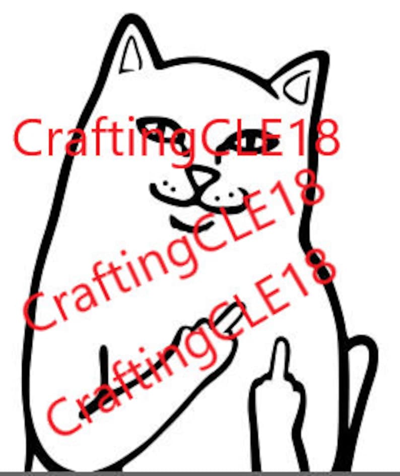 Free Free 307 Middle Finger Cat Svg SVG PNG EPS DXF File