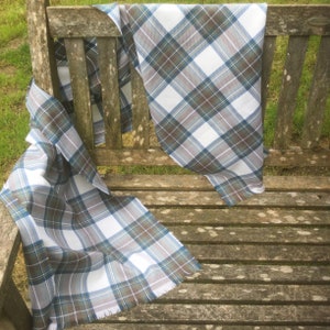 Stewart Blue Dress tartan scarf