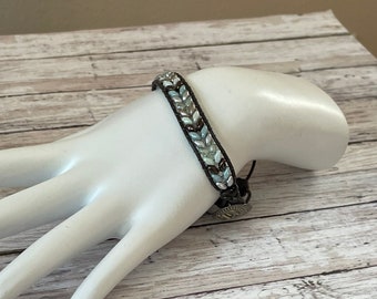 Leather Wrap Bracelet, Wrap Bracelet, Beaded Wrap Bracelet, Single Wrap Bracelet, Southwestern Wrap Bracelet.