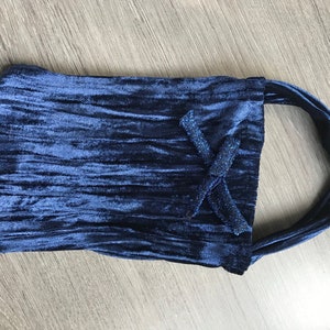 Cubierta de terciopelo azul ponible roto varios modelos
