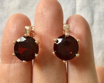 Orecchini Pendenti In Opale Rosa, Topazio Blu, Zirconia - Foto 5