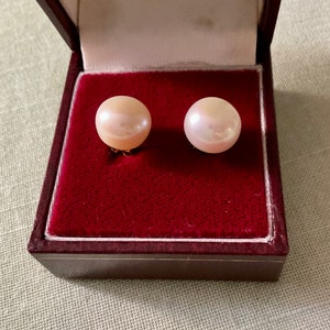 GENUINE PEARL VERMEIL Gold Sterling silver Vintage Earrings - Elegant Luxury Design Jewel- Stunning Earrings from France
