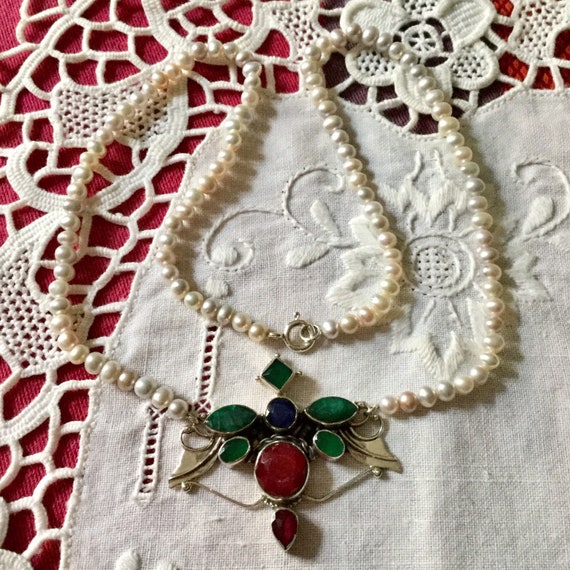 UNIQUE VINTAGE DESIGNER Emerald, Ruby, Sapphire, … - image 6