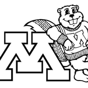 Nieuw! Minnesota Gophers SVG PNG digitaal bestand U van MN College Sports