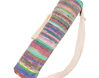 Yoga Mat Bag, 100% wild harvested and hand woven hemp, sustainable and fair trade