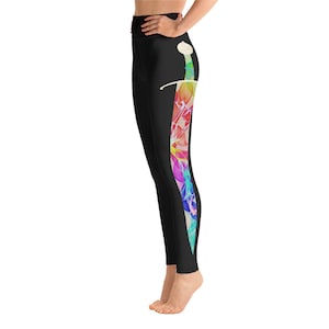 Vibrant Fire Leggings- Yoga fit