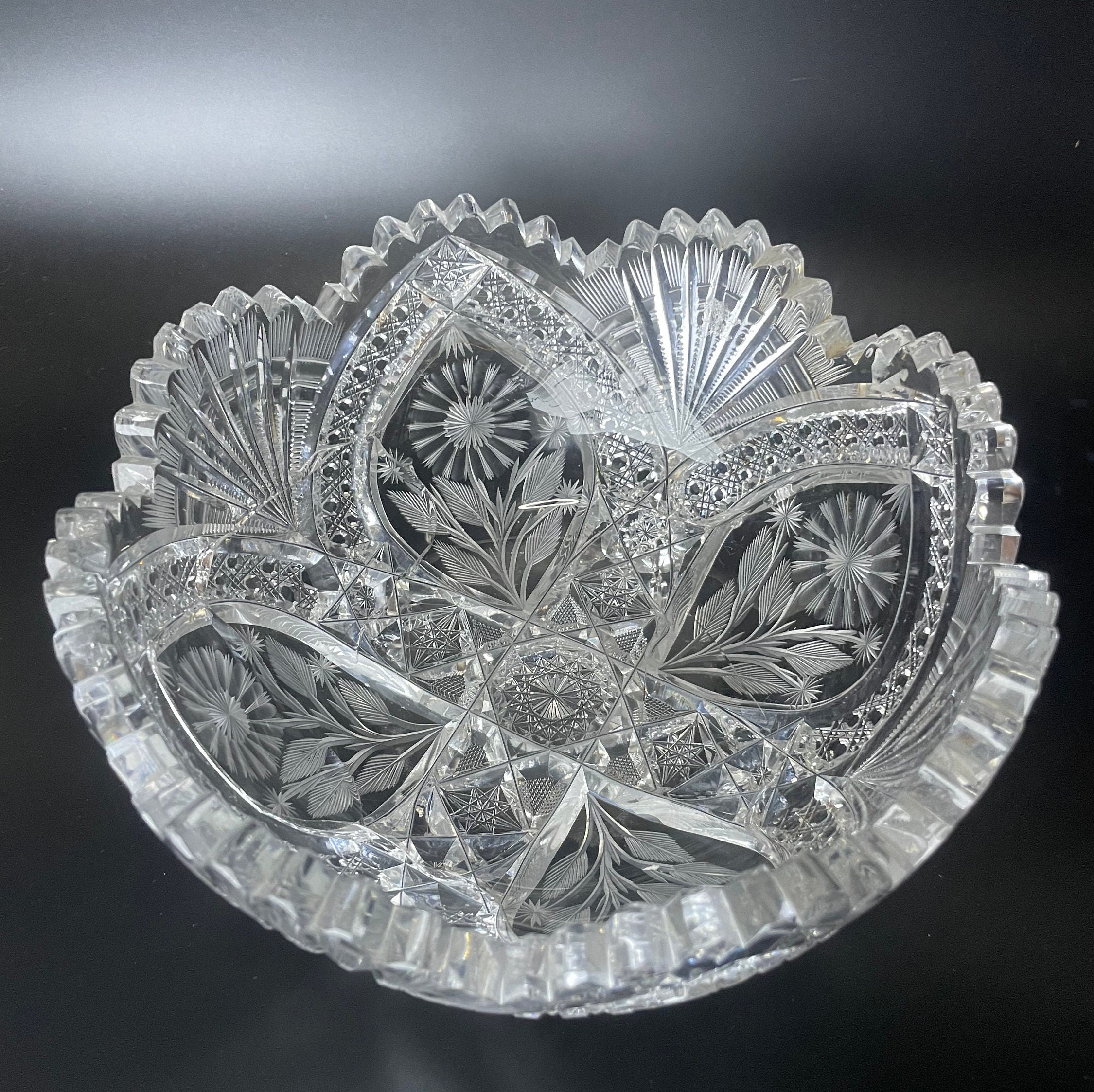 ABP American Brilliant Period by J. HOARE, New York Cut Crystal