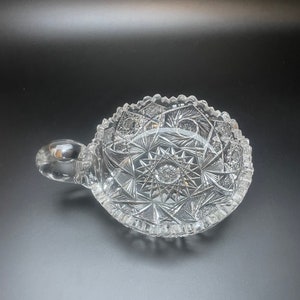 ABP- Luzerne Cut Glass Company Antique Crystal  Nappy