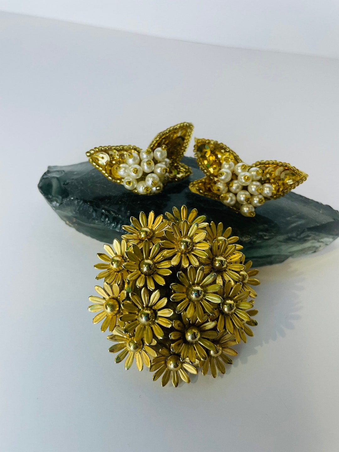 Vintage Costume Jewelry Set Etsy