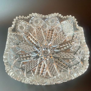 ABP-  Ohio Glass Company Antique Crystal  Bowl