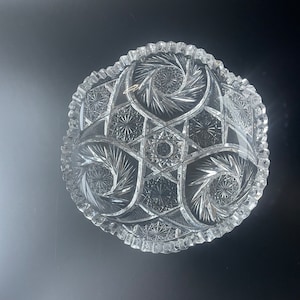 ABP- Quaker City Glass Company Antique Crystal  Bowl