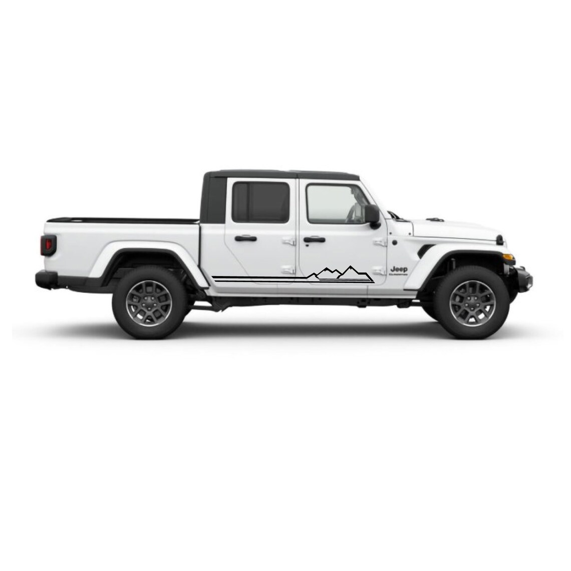 Jeep JT Gladiator Mountain Decals Gladiator Mountain Etsy