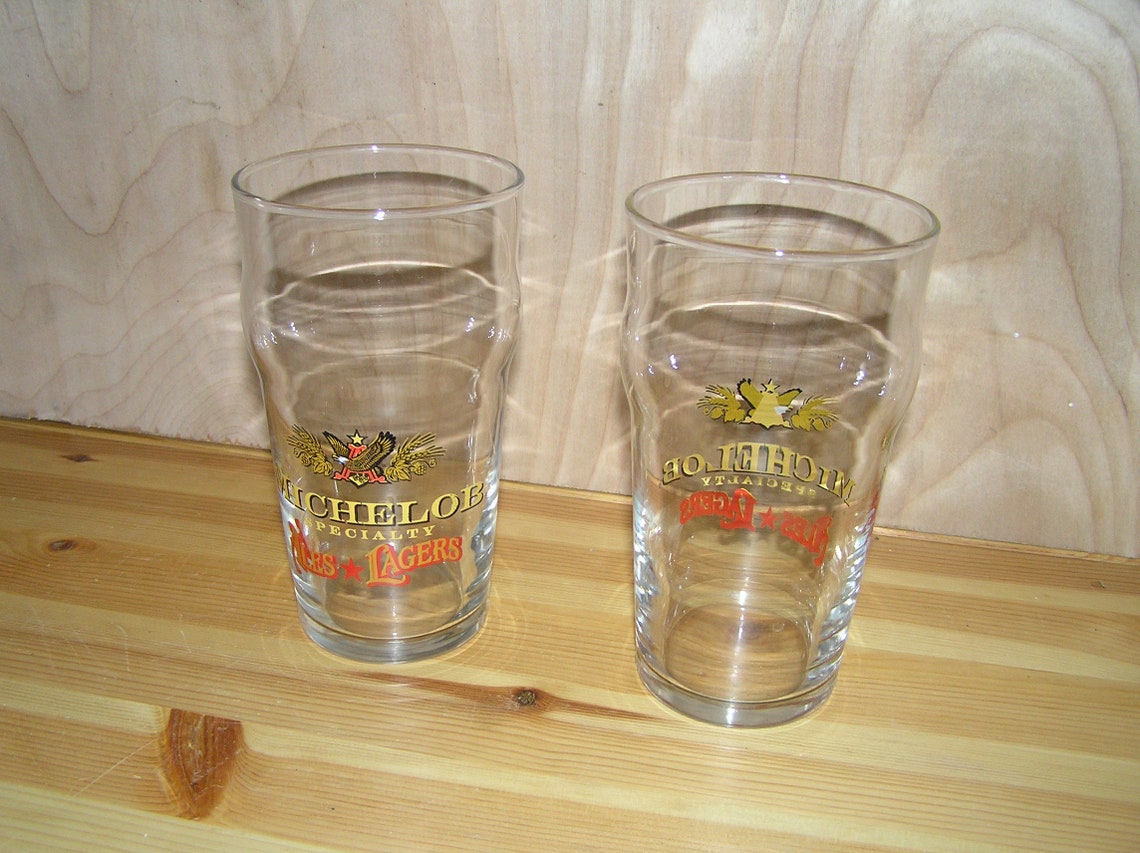 Michelob Specialty Ales and Lagers Glass Set lot of 2 Etsy