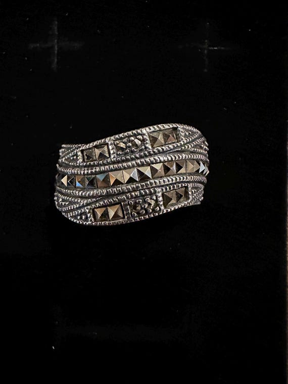 Judith Jack Sterling Silver Marcasite Ring