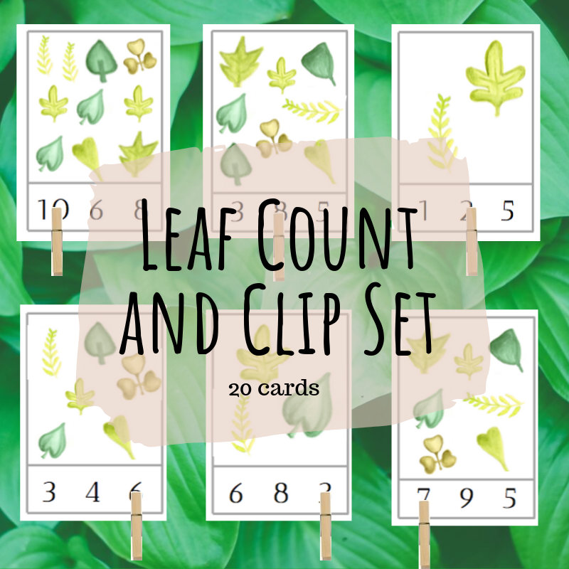 Leaf Count and Clip Set - Etsy