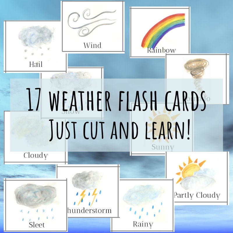 Weather Wheel and Three Part Cards - Etsy