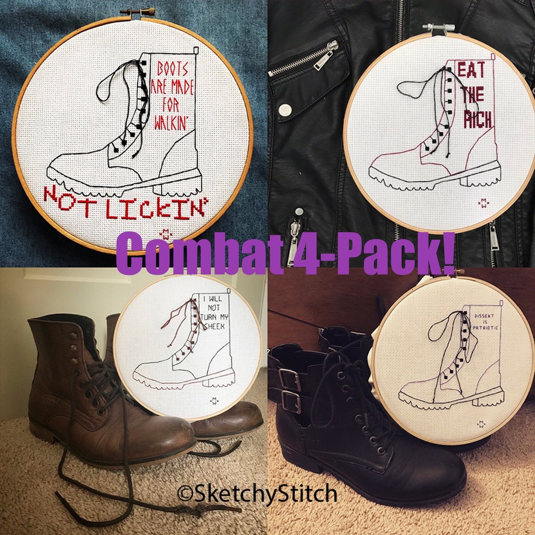 PATTERN Combat Boots Multipack Instant PDF Download Modern Subversive ...