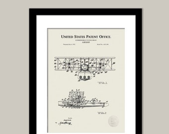 Vintage monocycle Vintage submarine Early flight patent 3 Print Set STEAMPUNK COLLECTION Unicycle Antique flying machine