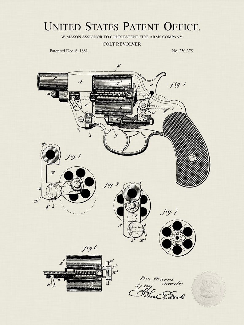 VINTAGE POLICE EQUIPMENT Collection 3 Patent Print Set Etsy