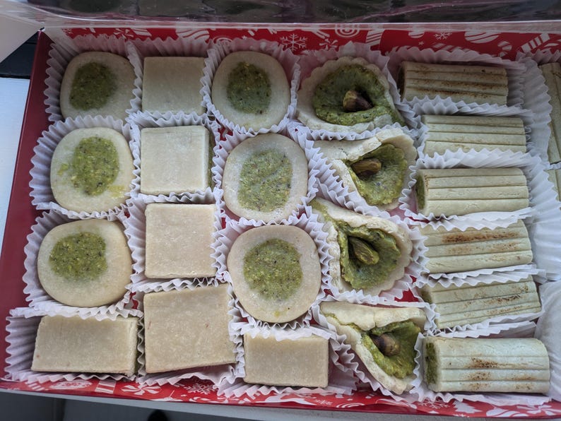 Marzipan Fruit Candies, filled pistachio or chocolate covered, Vegan Sweets (Keto Option) image 10