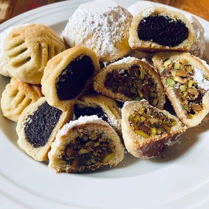 Mamool, Syrian cookies, vegan cookies option, holiday sweets ، organic high quality ingredients, homemade , معمول سوري