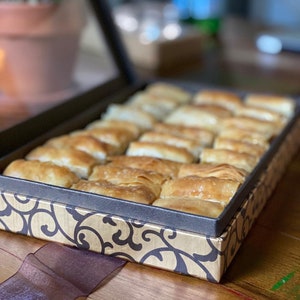 Baklava, Syrian dessert, organic high quality ingredients, home made to order, vegetarian and vegan options.