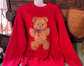 Vintage Teddy Bear Christmas Sweatshirt