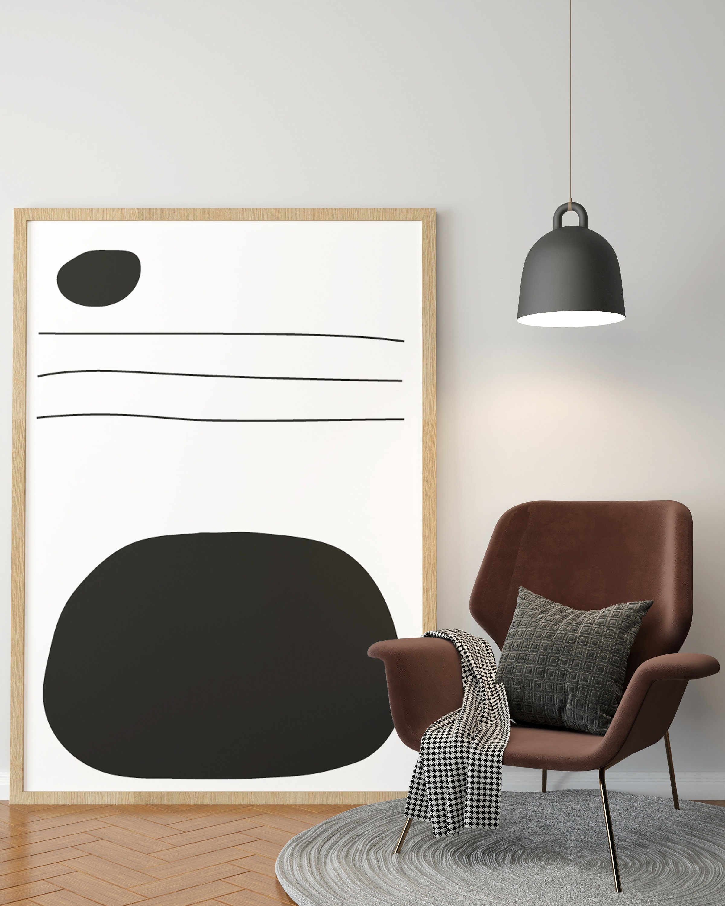 Neutral Minimalist Printable Modern Boho Wall Art, Minimalism Geometric ...