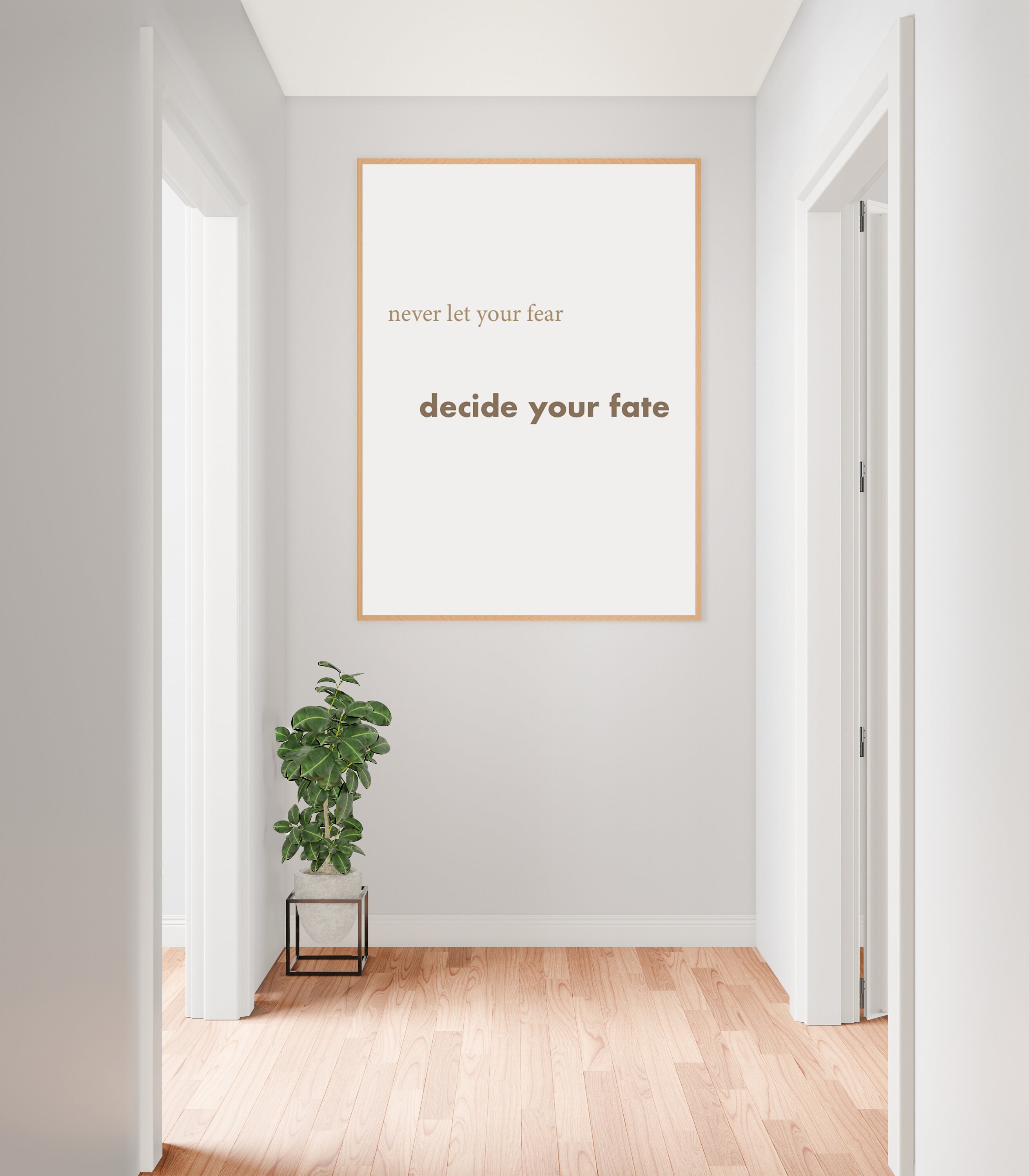 Positive Affirmation Wall Art, Inspirational Quotes Daily Reminder ...