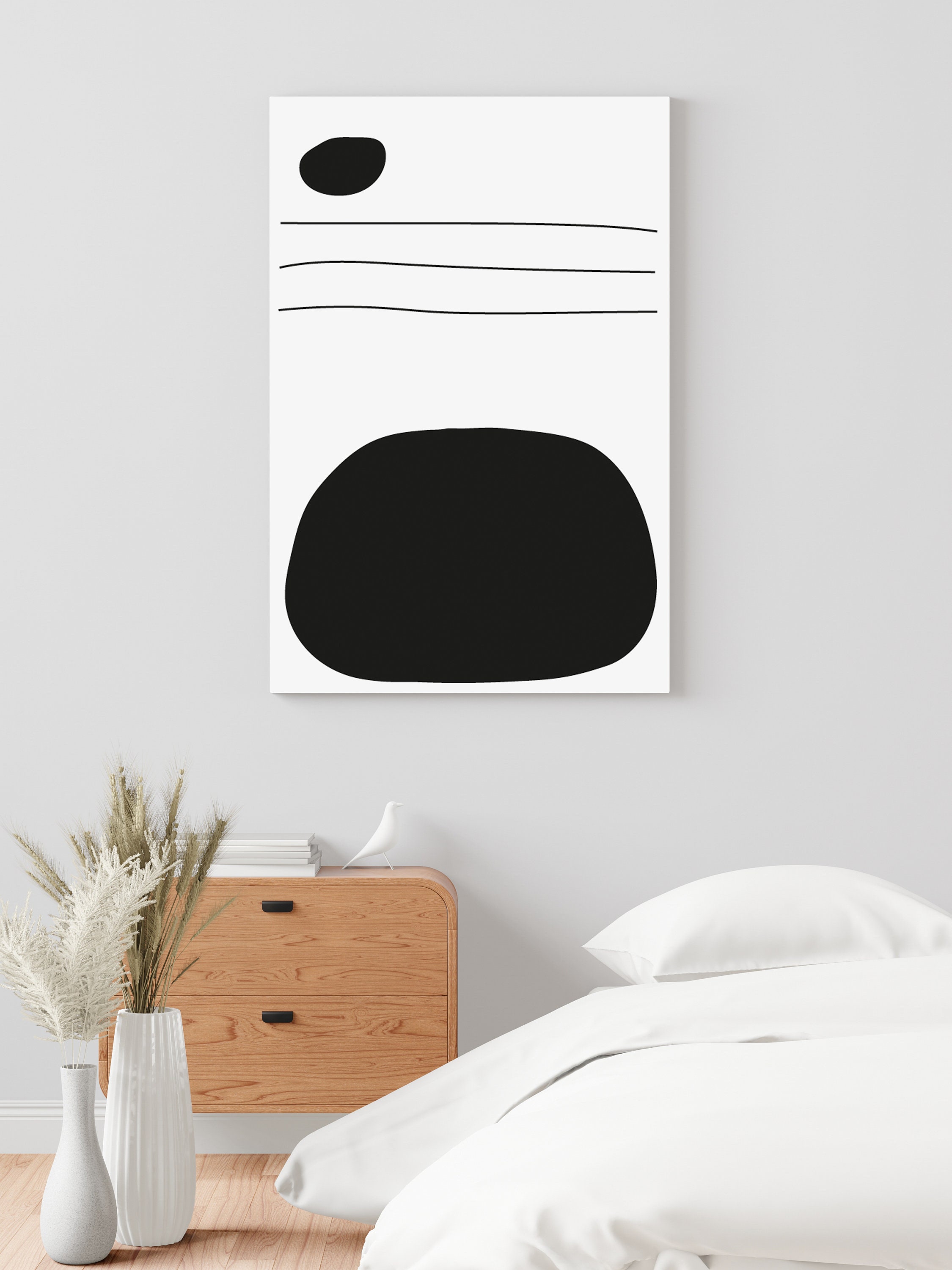Neutral Minimalist Printable Modern Boho Wall Art, Minimalism Geometric ...