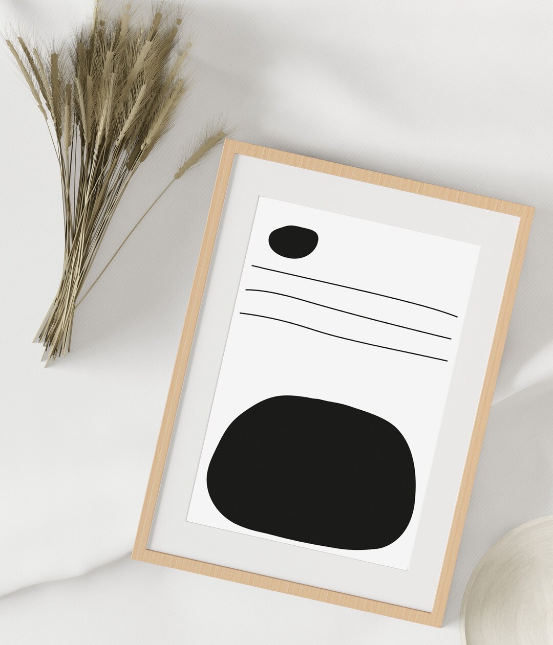 Neutral Minimalist Printable Modern Boho Wall Art, Minimalism Geometric ...