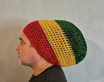 EMPEROR'S CHOICE Parallel Mesh Rasta tam, Rastacap, sombrero, sombrero Bob Marley, sombrero jamaicano, sombrero etíope, sombrero Dreadlocks