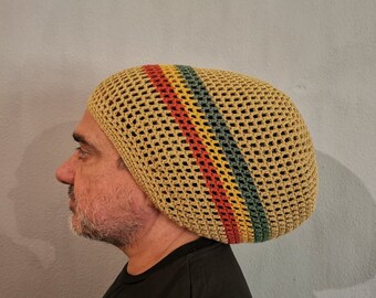 VELD Parallel Mesh Rasta tam, Rastacap, sombrero, sombrero Bob Marley, sombrero jamaicano, sombrero etíope, sombrero Dreadlocks