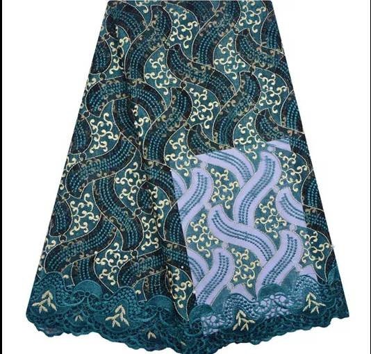 African Lace Fabric Royal Blue Embroidered Nigerian Laces - Etsy