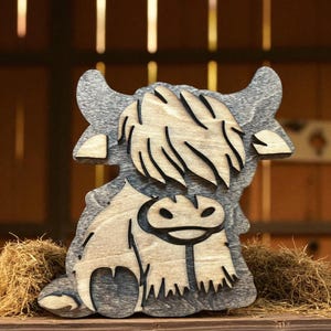 Highland Cow Farmhouse Decor