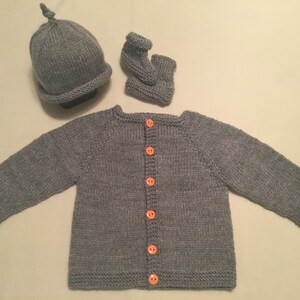 Baby shower gift, Knit baby sweater, Knit baby set, Baby keepsake, Hand-knit baby cardigan, Hand-knit baby set