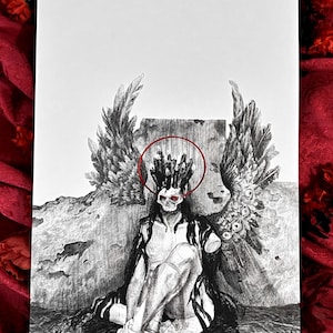 Black Candle King - 11&quot; x 17&quot; Red Foil Print