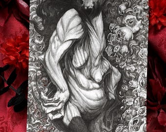 Openbare paniekaanval - 5" x 7" - zilverfolieprint