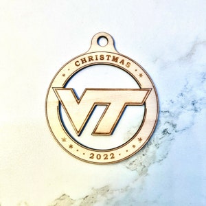 Virginia Tech Hokies Christmas Ornament