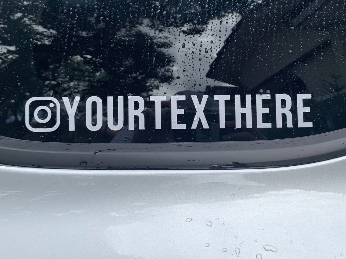 Custom Instagram Handle 2 Pack Etsy