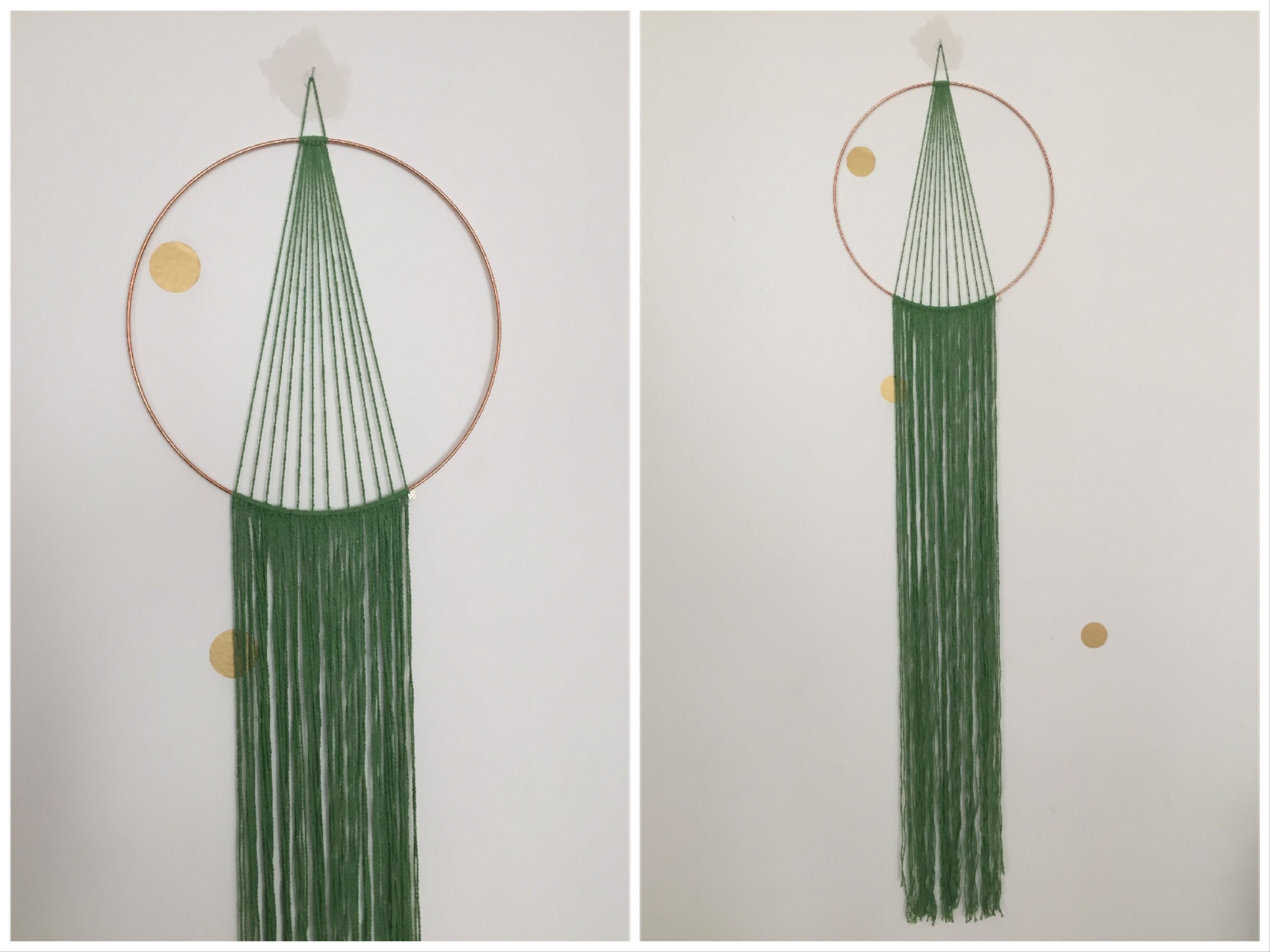 Macramé Cercle Vert