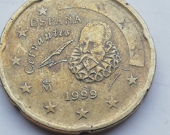 Spanische 20 Cent Münze 1999