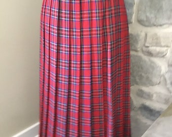Vintage Women's Plaid Skirt