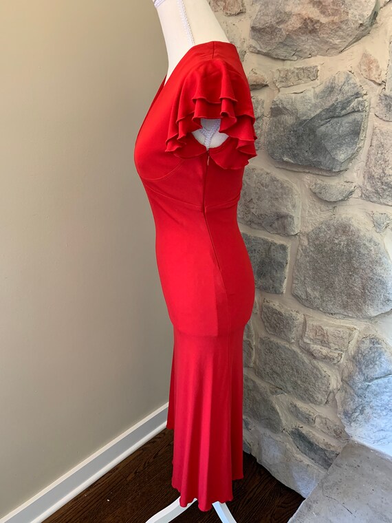 1990's Vintage Women's Long Red Dress - image 2